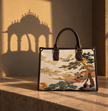 Limited Edition Ivory Heritage Hand Embroidered Tote Bag